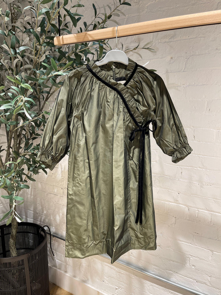 Jouet olive green wrap dress (SZ 3-14)