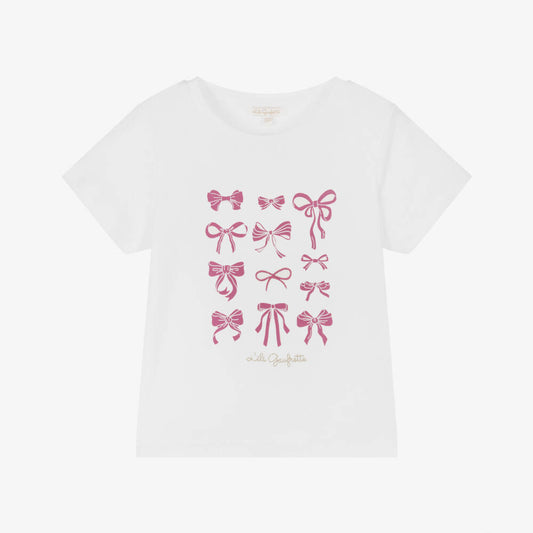 Lili Gaufrette White SS Tshirt ( Sz 4-12)