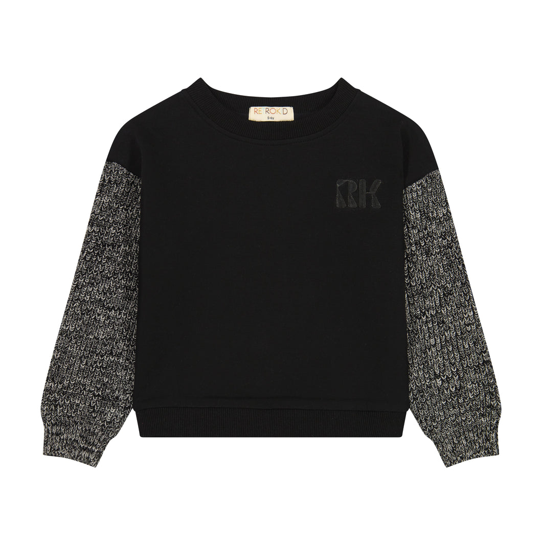 RetroKid  knit sleeve sweater ( 2 - 12 )