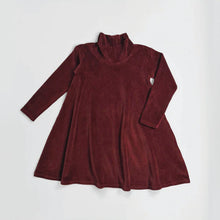 Load image into Gallery viewer, The Simple Folk berry velour dress (SZ 2-10)
