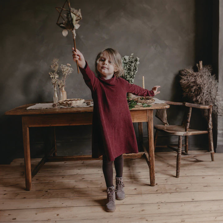 The Simple Folk berry velour dress (SZ 2-10)