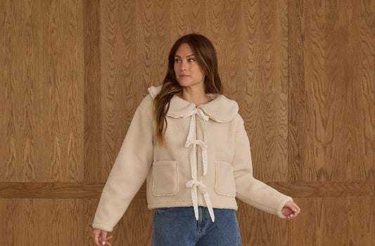Rylee Cru863 shearling teens coat (SZ XS-M)